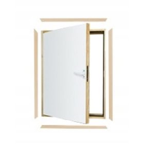   Drzwi strychowe FAKRO DWK 60x110 cm z listwami wykończeniowymi