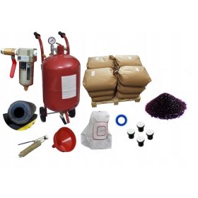   Mobilna piaskarka za sifon 76L + 300 kg abraziva za profesionalno peskanje