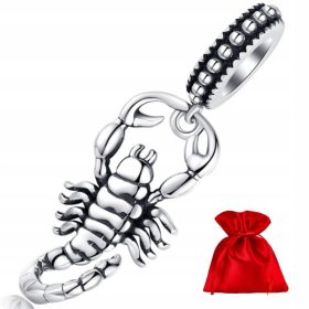 Srebrni obesek s škorpijonom iz srebrnih kroglic