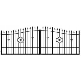 Dvokrilna vhodna vrata Wenus Mat-Met 400x130/150