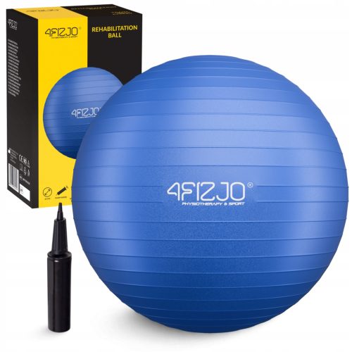 Gimnastična žoga za rehabilitacijo Reh Ball 65 cm modri odtenki