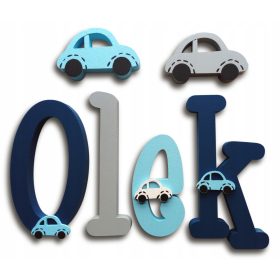 20CM 3D STENSKE ČRKE Z 4-ZNAČKOVNIM IMENOM OTROKA