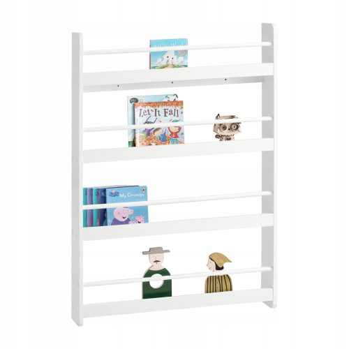 Regal za knjige SoBuy 80 x 12 x 118 cm bel