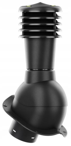 Prezračevalni dimnik za kovinske ploščice Kronoplast 125 mm - Kominek Smartline za grawitacijsko ventilacijo s prilagojeno podlago za izbrano kovinsko strešno kritino. Nastavljiv naklon od 5-45 stopin