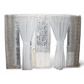 Paneli za zavese iz voile zaslona 600 cm x 250