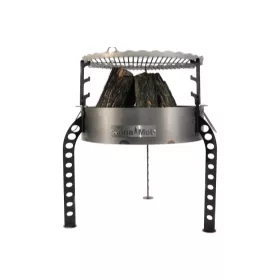  VISOKI VRTNI KAMIN XL KOVANE NOGE REŠETKA S42