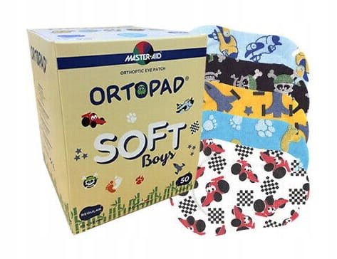 Ortopad Soft Boys - Samolepilne obliže za oko, paket 50 kosov