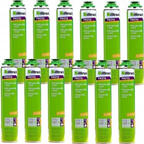   Montažna pena Illbruck 880 ml - Visokokakovostna montažna pena za tesnjenje in izolacijo | Odlična za okna, vrata in druge gradbene špranje. Pena Illbruck FM370 je stabilen material PUR z visoko wydaj