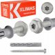 Univerzalni vložki za okvirje Klimas 8x80 mm 50 kosov s podložno glavo TORX