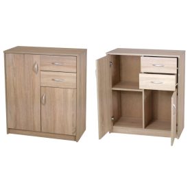 Komoda Matkam 2D2S 74 x 35 x 85 cm sonoma hrast mat