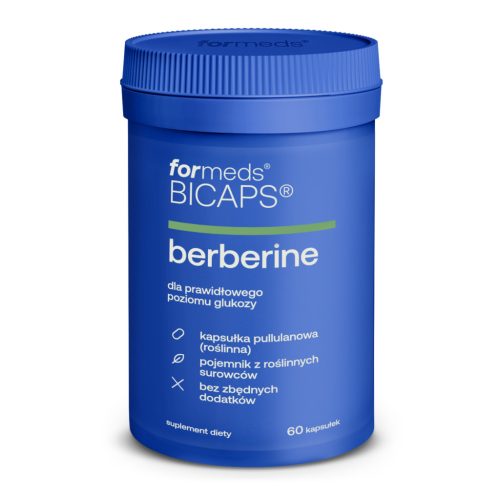 BICAPS® BERBERINE - Naravni Prehranski Dodatek za Podporo Zdravja 450mg, 60 Kapsul