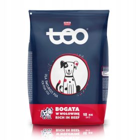 TEO Premium suha hrana za pse bogata z govedino 15 kg