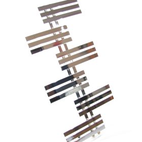   Rebrasti kopalniški radiator 323 W, krom, dimenzije 600 x 1300 mm