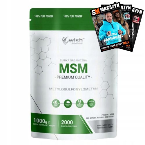 MSM Siarka Organiczna w Proszku 1000g - Bogat Vir Organskega Žvepla