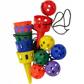 Košarkarski komplet 6 košev za žogo