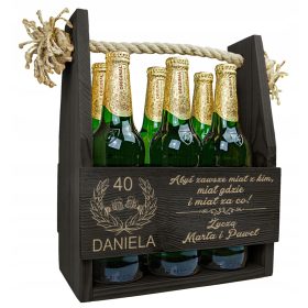 GRAWERIRANA ŠKATLA ZA PIVO ZA ROJSTNI DAN