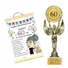 Statuetka in Diploma za 60. rojstni dan Gospa