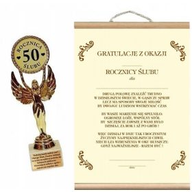 Darilo za 50. obletnico poroke - Spominski kipci in diplome
