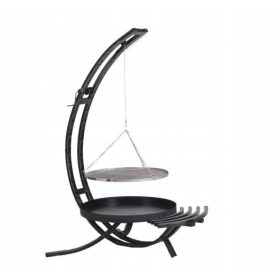  KOVINSKI ŽAR TABORNIŠKI OGNJEV VISEČ TRINOŽNI KAMIN