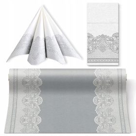 SET komunij namizne dekoracije Srebrna Čipka