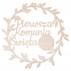 Komplet okraskov za venčke v obliki kroga za prvo obhajilo