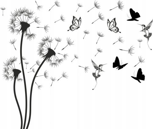 Dandelion Wall Stickers 200 x 350 cm