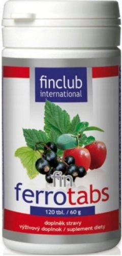Fin Ferrotabs - Prehransko dopolnilo s železom, vitaminom C, cinkom in bakrom