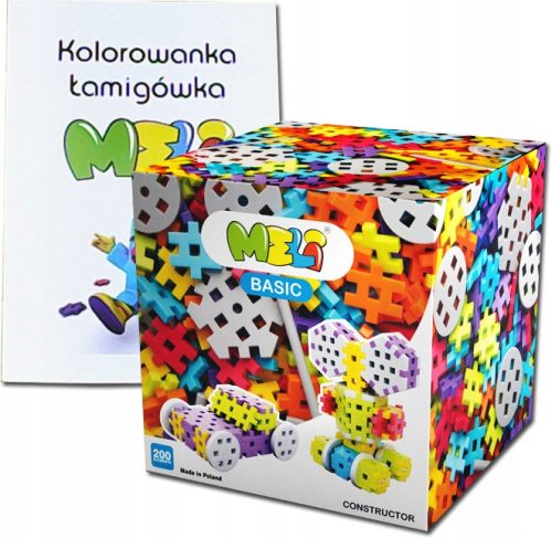 Kocke Meli Konstruktor Osnovni Komplet 200 kosov 50035