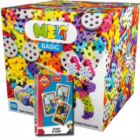 Kocke Meli Osnovni Konstruktor 600 kosov + KARTICE
