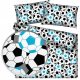 Komplet posteljnine z nogometnim vzorcem 160x200 cm