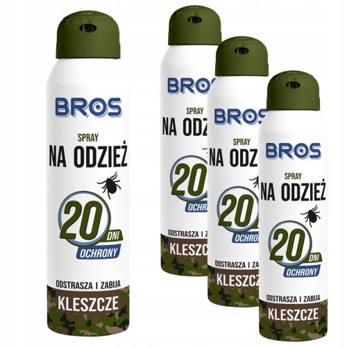 Bros Odstranjevalec in Ubijalec Klopov za Oblačila 90 ml x 4