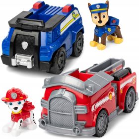 PAW PATROL MARSHALL CHASE + POLICIJSKI AVTO GASILSKI VOZILO