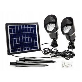  Capral CH 01-4A vgradna solarna svetilka, črna, 29 cm