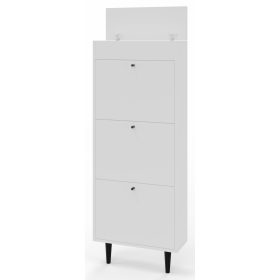   OMARA ZA ČEVLJE DOTTI 531 BELA 55 x 141 x 21 cm s predalom UFC za shranjevanje