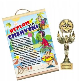   Darilni set za upokojenca - Spominek in diploma za posebno priložnost