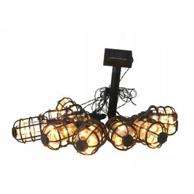  MPLCo vgradna solarna svetilka, črna 14 cm, 10 kos.