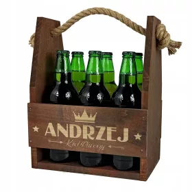 Nosilnik za pivo za očetov dan, rjava