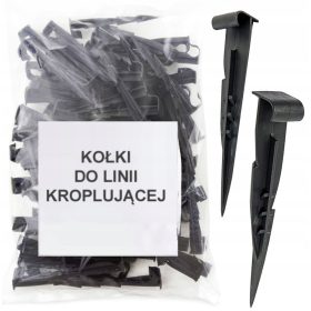   KOLOVRATNIKI ZA PRITRJEVANJE KAPLJIČNE LINIJE 17,5cm 100 KOS ČRNI