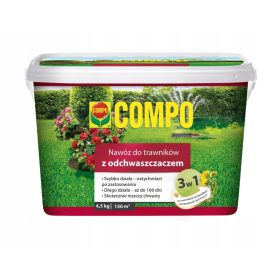 COMPO 3 v 1 Gnojilo za trato PROTI plevelu 4,5 kg