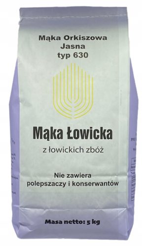 Svetla pirina moka ekološka 630 5kg vrečka