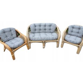 Blazine za pohištvo iz ratana. VODOODPORNA SIVA