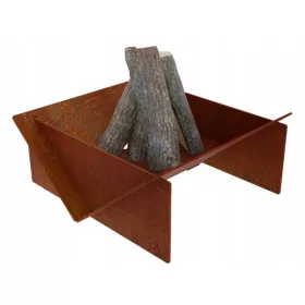  Vrtni kamin CORTEN STEEL 50x50x20cm - VIRIDI