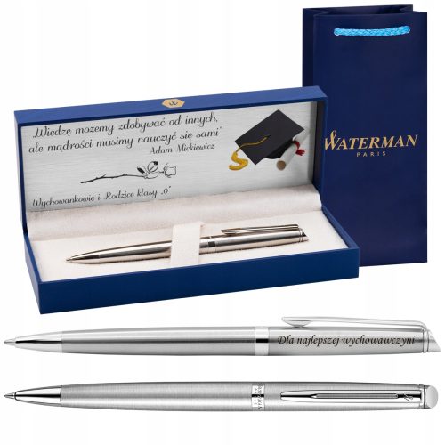 Razkošni kemični svinčnik Blue Waterman s gravuro