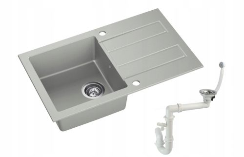 Pomivalno korito Moderno Porto sivega granita 78x47 cm