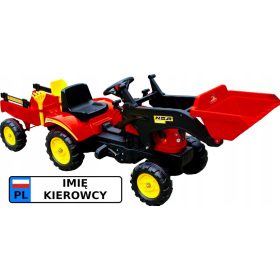 Traktor na pedala z nakladalnikom Agat 1005