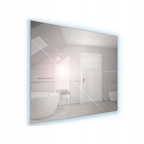 Lustro z LED osvetlitvijo za kopalnico, 80x65 cm, hladna svetloba