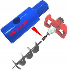 Adapter za mešalnik M14 za vrtalnik za zemljo, polž