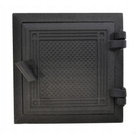    Vrata iz litega železa za prekajevalnico peči, čiščenje