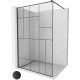 Mexen Kioto tuš stena Walk-in 120 cm, transparentna, krom
