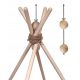 Igralni šotor Wigwam za otroke, leseni okvir, 180 cm, 22 mm, komplet palic